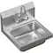 Amgood Stainless Steel Hand Sink 15 in. x 15 in. with Faucet SINK HS-15-Z - alternate 5